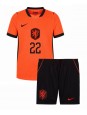 Niederlande Denzel Dumfries #22 Heimtrikotsatz für Kinder WM 2026 Kurzarm (+ Kurze Hosen)